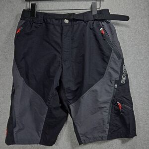 Endura Men’s Size Medium Mountain Bike Shorts Blue Belted 6 Pockets & Clip